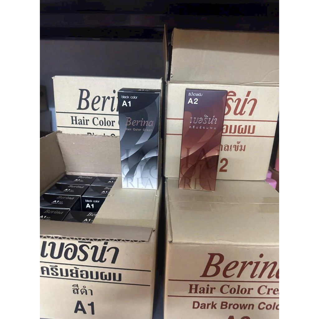 Thuốc nhuộm tóc Berina phủ bạc A1 , A2