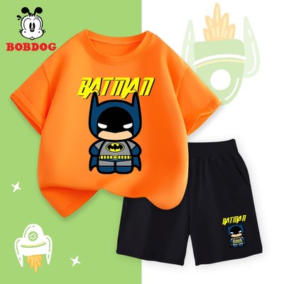 Đồ bộ bé trai BOBDOG, bộ thể thao chất liệu cotton da cá in hình cute người nhện -CQ- BDO59 cho bé