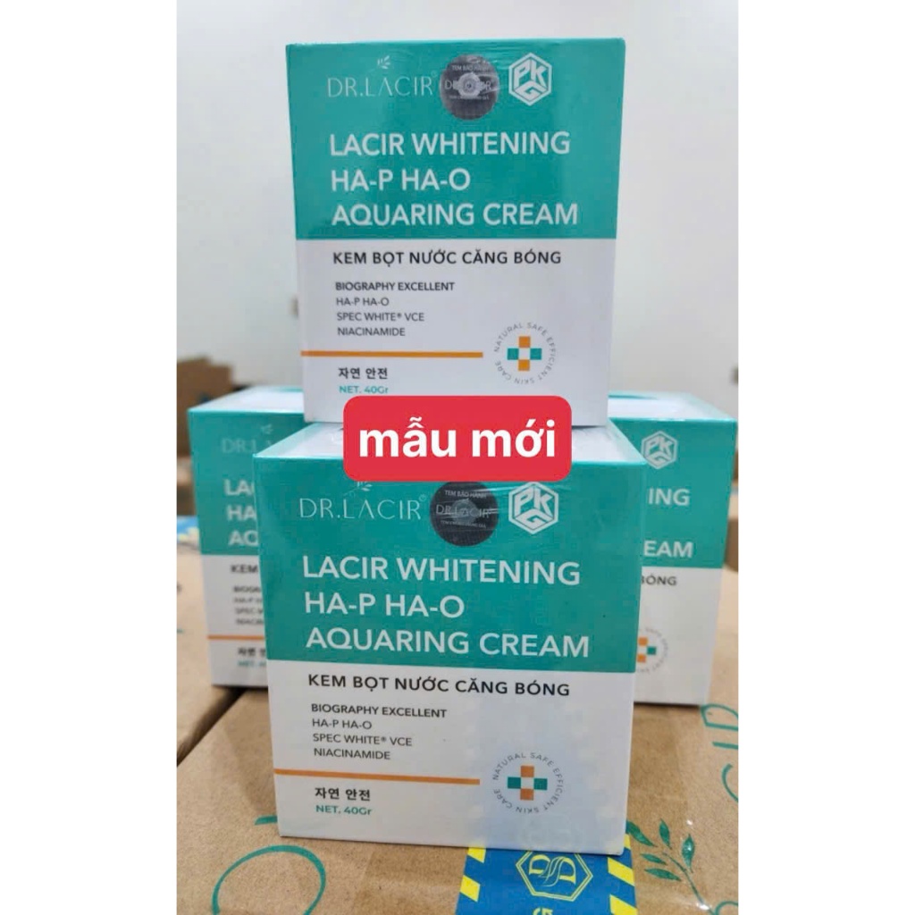 Kem dưỡng đêm Dr Lacir - Kem bọt nước căng bóng đa năng Lacir Whitening HA-P HA-0 Aquaring Cream DrLacir