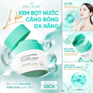 Kem dưỡng đêm Dr Lacir - Kem bọt nước căng bóng đa năng Lacir Whitening HA-P HA-0 Aquaring Cream DrLacir