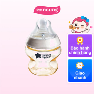 Bình Sữa PPSU Ty Siêu Mềm Tự Nhiên Tommee Tippee Natural Start 150ml, Núm Ty Đi Kèm 0-3 Tháng