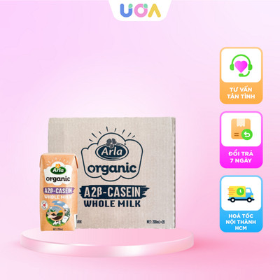 [MUA 2 TẶNG 1] [THÙNG 12 HỘP] Sữa tươi hữu Cơ Đạm A2-Casein Arla Baby&Me cho bé từ 1 tuổi