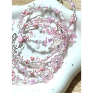 Vòng tay mix màu pastel nhẹ nhàng theo tone màu , TONE HỒNG 🩷