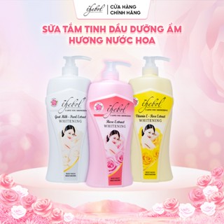 Sữa Tắm Nước Hoa Thebol tinh dầu hoa hồng lưu hương thơm lâu an toàn dịu nhẹ cho da nhạy cảm
