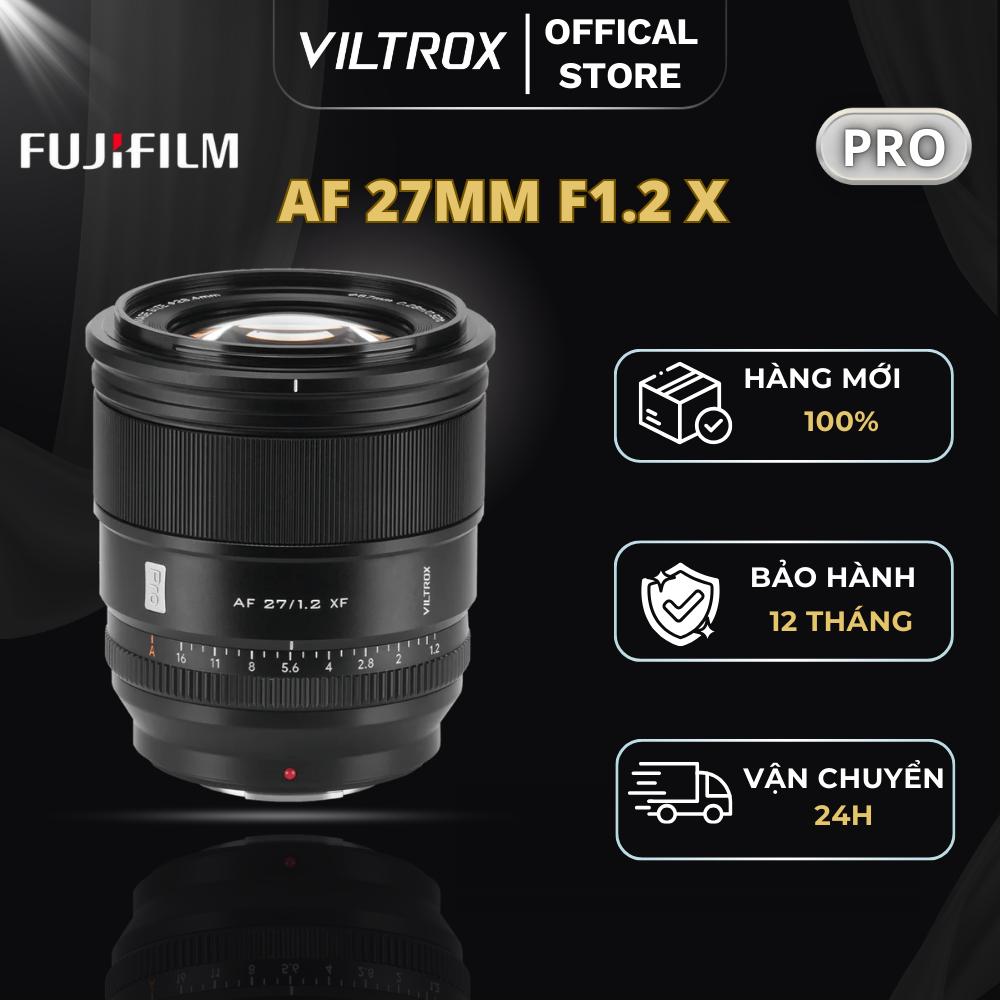 VILTROX AF 27mm F1.2 Pro APS-C For Fujifilm X-Mount - HÀNG CHÍNH HÃNG
