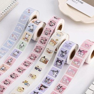 PVN69236 Cuộn 300 sticker khen thưởng hoạt hình ngộ nghĩnh, tem dán sticker thank you gói hàng nhiều