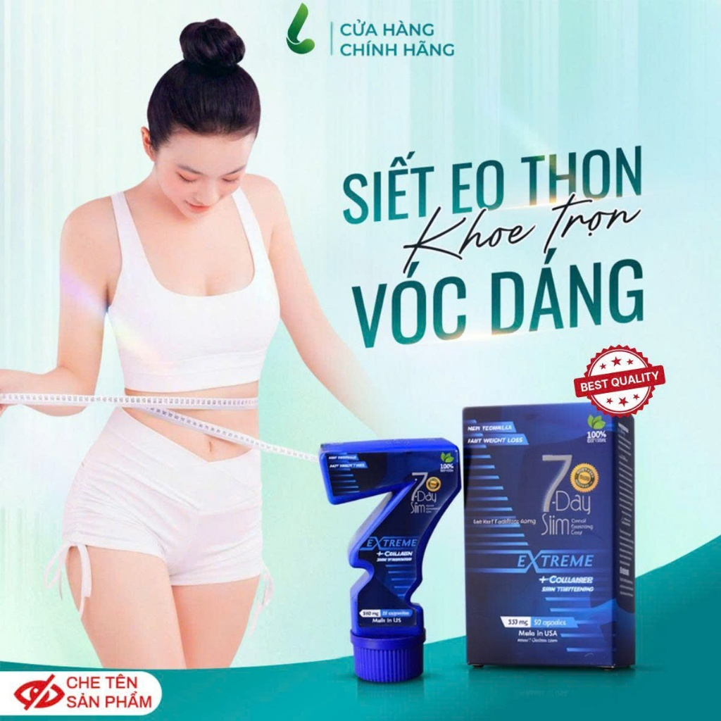 Giảm cân 7 Day Slim nhập khẩu Mỹ (USA), hiệu quả với cơ địa khó, đã dùng nhiều loại ko giảm