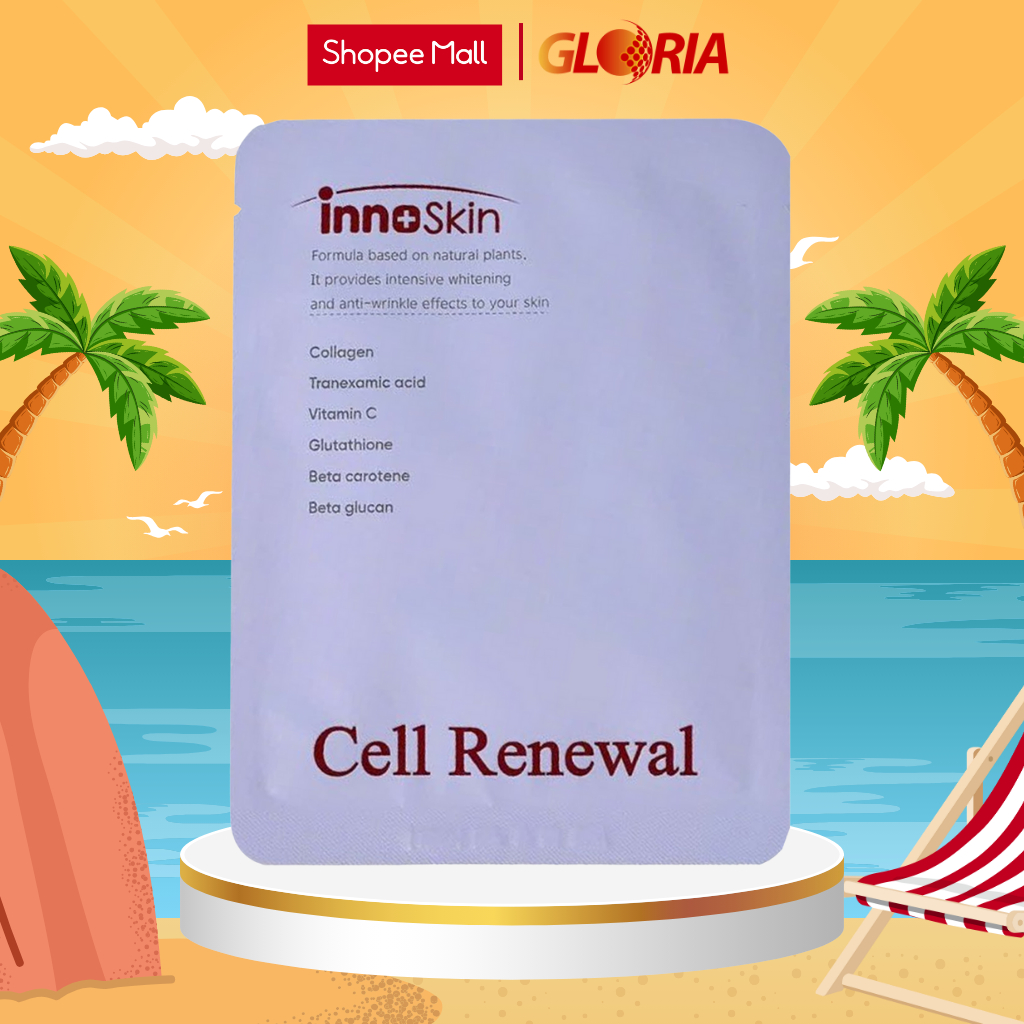 Mặt Nạ Cell Renewal Collagen Mask Innoskin, Dưỡng Sáng, Mờ Thâm, Làm Chậm Quá Trình Lão Hoá Da 25ml