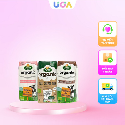 [MUA 3 THÙNG TẶNG 1 MÁY MASSAGE] Sữa tươi hữu cơ Organic Arla Baby&Me cho bé từ 1 tuổi - 200ml (Hộp)