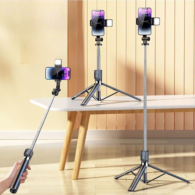 Tripod điện thoại Gậy chụp ảnh 3 chân 1M75 Cây chụp hình Selfie cầm tay Quay video Livestream | BigBuy360 - bigbuy360.vn