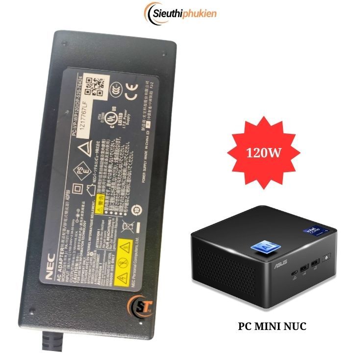 Bộ nguồn máy tính Case PC mini Asus NUC 14 Pro Kit NUC14RVK 120W
