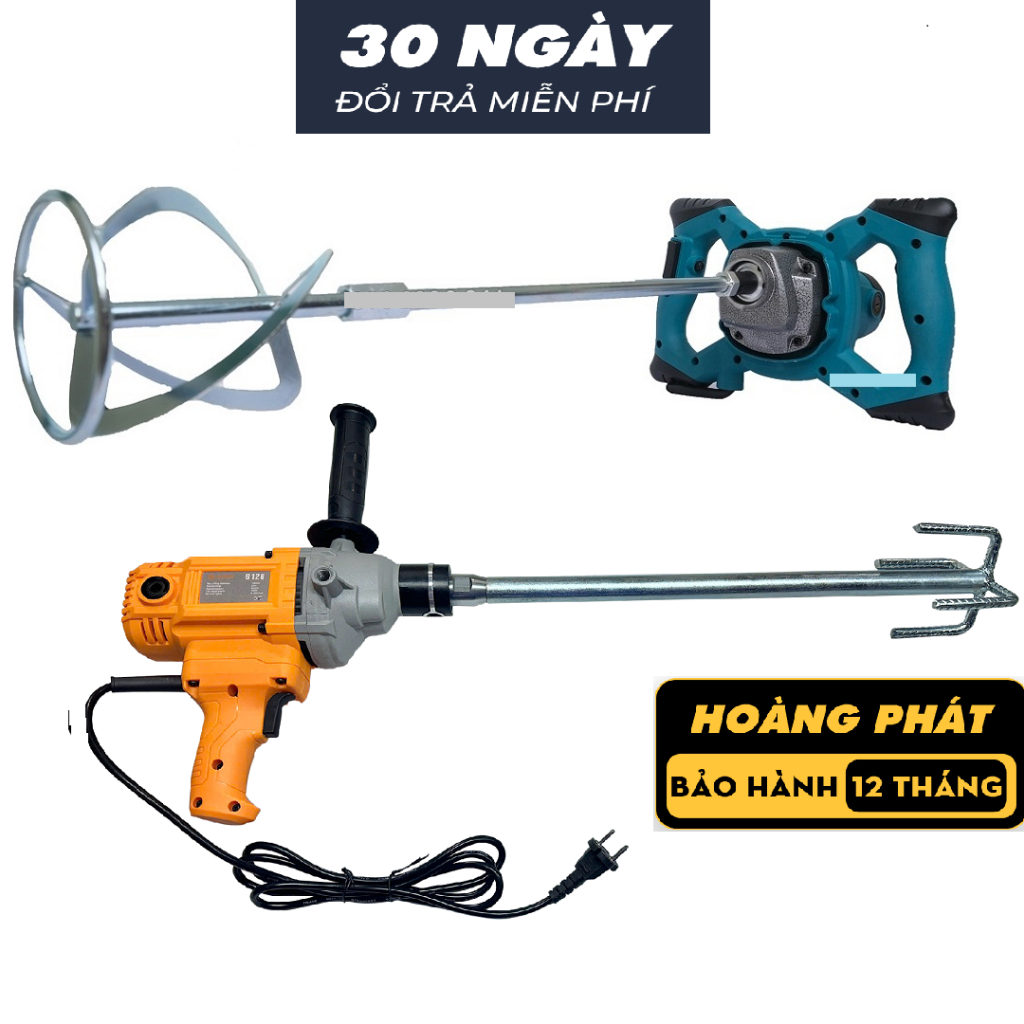 Máy khuấy sơn | đảo vữa | trộn sơn | đánh bột bả cầm tay | trộn vữa cầm tay | máy khuấy 2 tay cầm | Kutan 6120