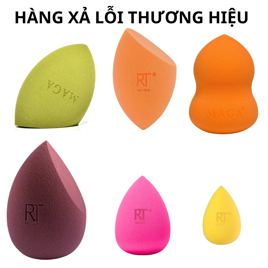 Mút tán nền (lỗi mốp nhẹ) - Miếng nhựa mút xốp trang điểm bọt biển (Miracle Complexion) DUCARE size 