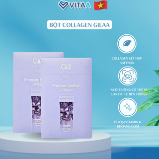 Bột Uống Collagen Cao Cấp Kết Hợp Saffron - Gilaa Premium Safron Collagen (60x2g)