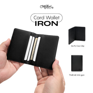 Ví Da Đựng Thẻ IRON Cầm Tay Nam Nữ Bóp Đựng Tiền Mini Nhiều Ngăn Trượt Nước Nhỏ Gọn | M STUDIO