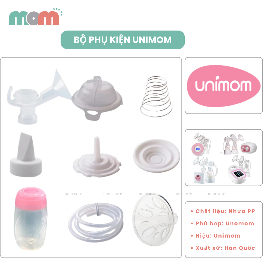 Phụ Kiện Máy Hút Sữa Unimom (  Full bộ )