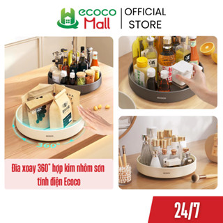 Đĩa xoay ECOCO nhôm tĩnh điện thế hệ mới | Khay đựng gia vị, Kệ mỹ phẩm, trái cây đa năng cao cấp