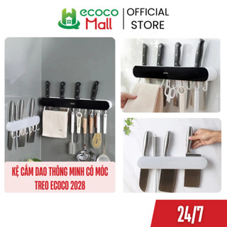 Kệ cắm dao thông minh Ecoco có ngăn đựng đũa thìa và móc treo hiện đại 2028