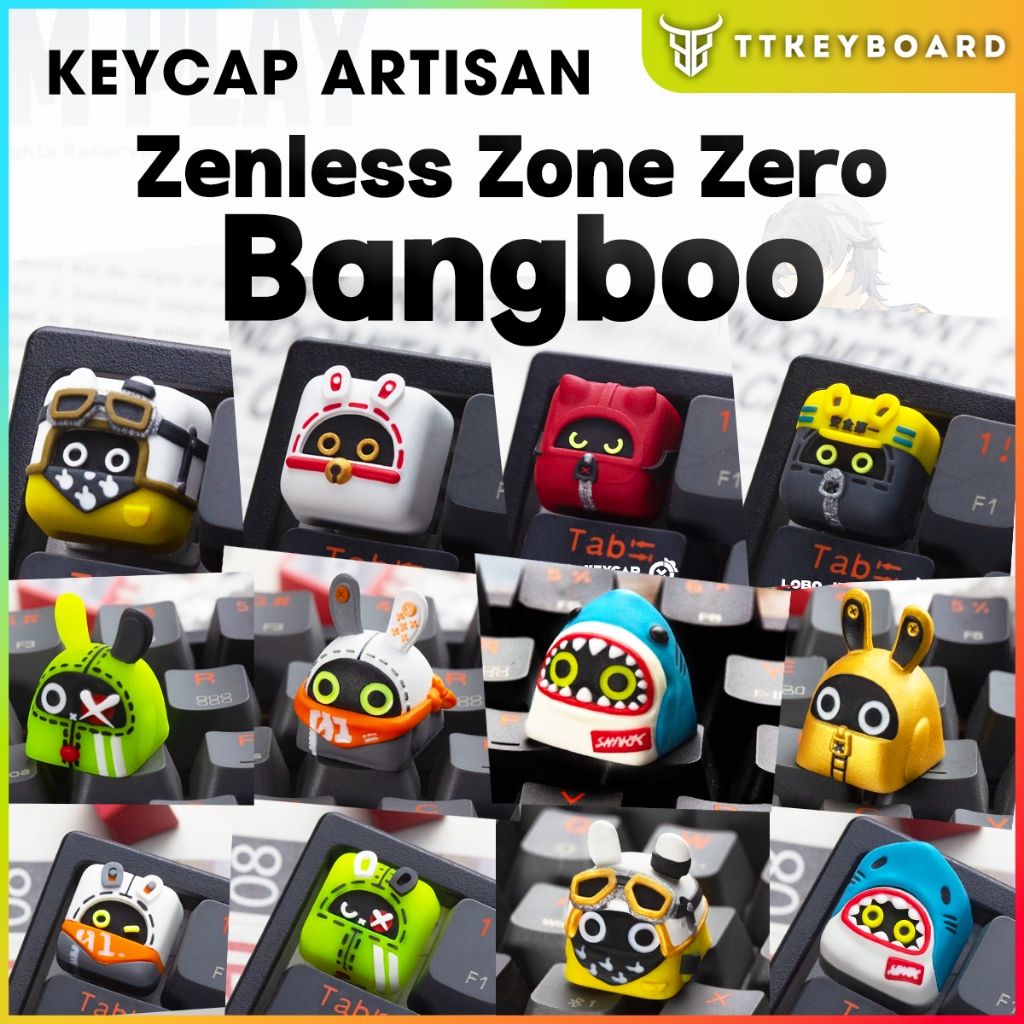 [Hỏa Tốc] Keycap Artisan Zenless Zone Zero Bangboo | Keycap Custom Bàn Phím Cơ Chất Liệu Resin Cao C