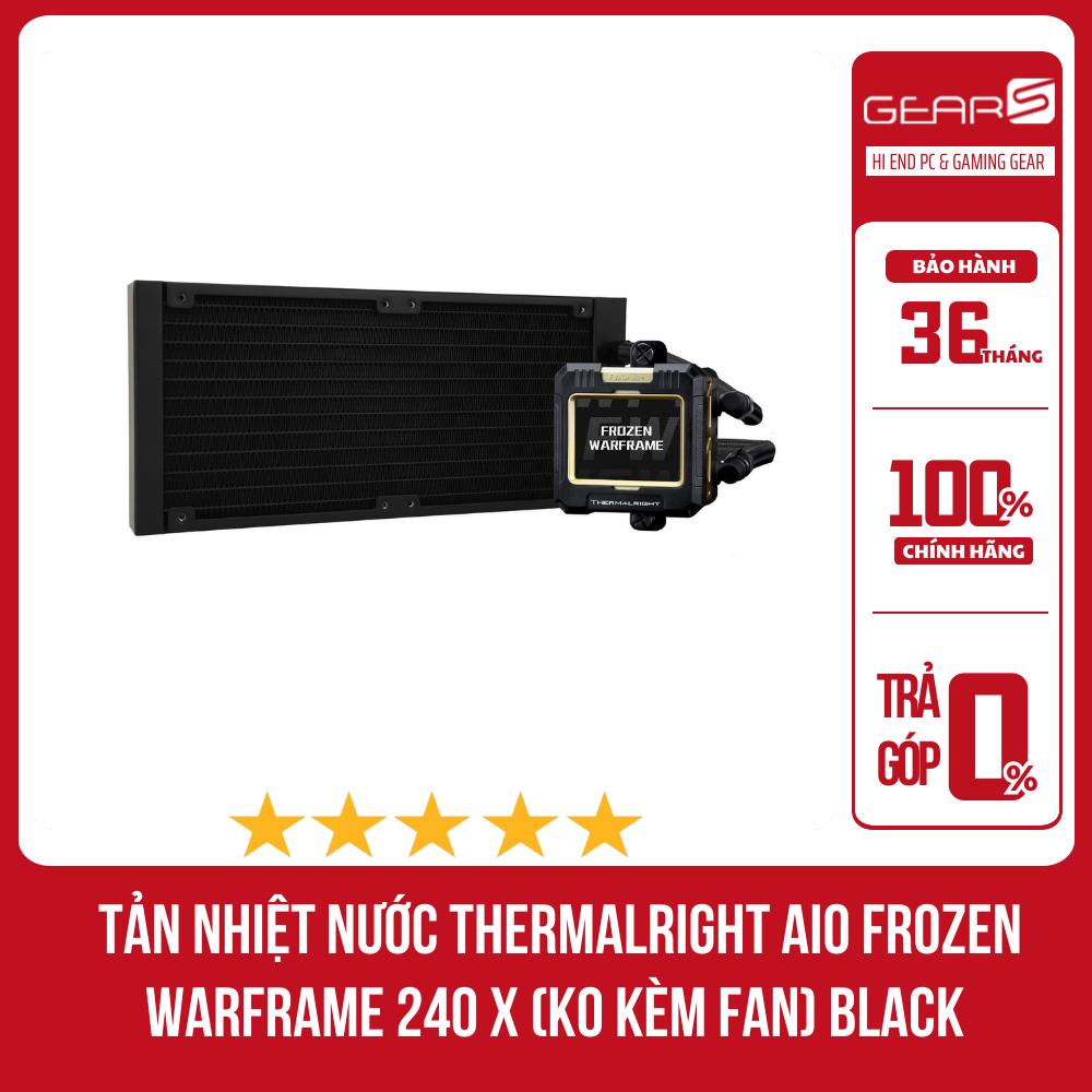 [FULL VAT]Tản nhiệt nước THERMALRIGHT AIO Frozen Warframe 240 X Black (không kèm fan) - Bảo hành 36 