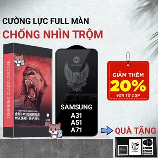 Kính cường lực Samsung A51, A31, A71 Meocase chống nhìn trộm full màn | Miếng dán bảo vệ màn hình cho ss galaxy