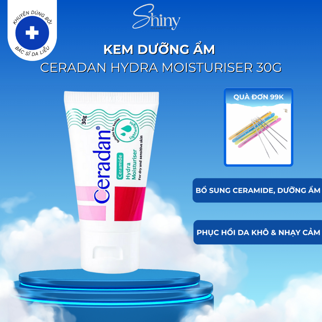 Kem dưỡng ẩm Ceradan cream phục hồi chuyên sâu cho da khô, nhạy cảm, da kích ứng 10g, 30g, 80g