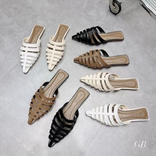  Giày dép nữ Bigsize - Dép xẹp mũi nhọn vai kiểu rọ đơn giản,có số lớn 40 41 42 43 