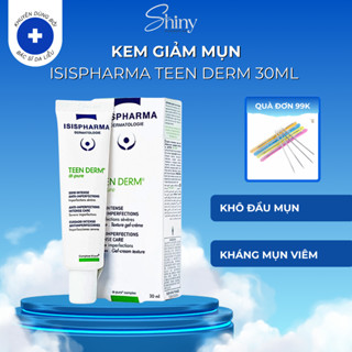 Kem Giảm Mụn Trứng Cá Isis Pharma Teenderm Alpha - Pure Giảm Tiết Nhờn, Giảm Viêm (30ml)