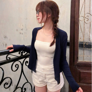 (Tặng Kèm Áo Quây) Áo Khoác Cardigan Basic Hàn Quốc Chất Thun Cao Cấp Dáng Vừa Hót 2025