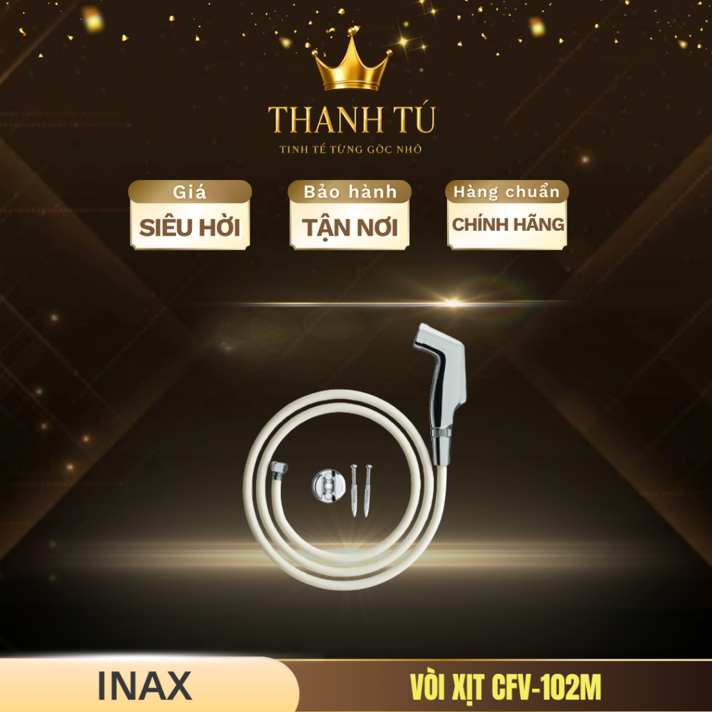 Vòi xịt INAX CFV-102M Vòi Xịt Vệ Sinh Cao Cấp, Chất Liệu Không Gỉ, Dòng Nước Êm