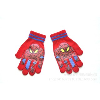 Găng Tay Len Cho Bé Mùa Đông 4-9 Tuổi Người Nhện Găng Tay Giữ Ấm Cho Bé Siêu Nhân- Mã GB14