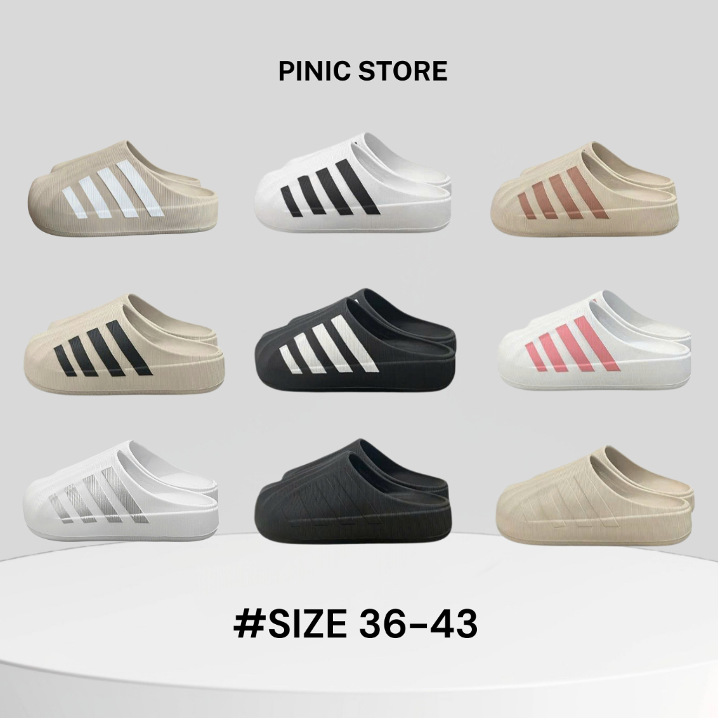 Dép Sọc Sục Dép Đúc Nam Nữ 36-43 Đế Êm Chân Chống Trơn Không Thấm Nước - Hỗ trợ đổi size Pinic Store