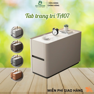 Tab Trang Trí Bọc Da, Tab Đầu Giường Đa Năng, TA07 Gỗ MDF Chống Ẩm, Có Ngăn Kéo Nhiều Màu Sắc