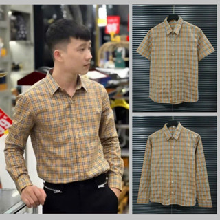 Áo Sơ Mi Nam BBR Dài Tay Sọc Caro Cao Cấp Dáng Đẹp Chuẩn Form