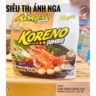  Mì jumbo Koreno lẩu thái cay 7 cấp độ 100gr   Bịch 5 Gói   