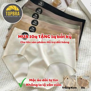 [Mua 10 tặng 1] COMBO 5-10 Quần Lót Nữ Đúc Su 7A Phù Hợp Mặc Áo Dài Tàng Hình Chống Lộ Viền Không Đường May TOPBRA