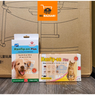 Hanfip-on Plus Nhỏ Gáy Diệt Ve Rận, Bọ Chét, Ghẻ cho Chó Mèo trên 8 tuần tuổi
