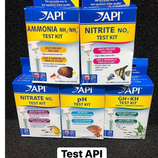 Bộ test nước API Test Kit – Kiểm tra nhiều chỉ số: pH, NH₃, NO₂, NO₃,... cho bể cá cảnh, thủy sinh