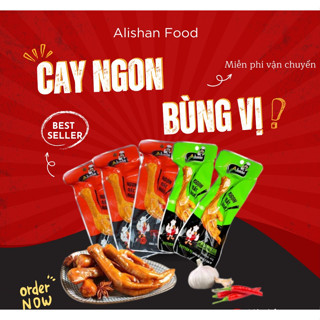 Combo 5 - 10 Chân gà cay Alishan Việt Nam ủ vị xì dầu, hương vị chân gà Tứ Xuyên