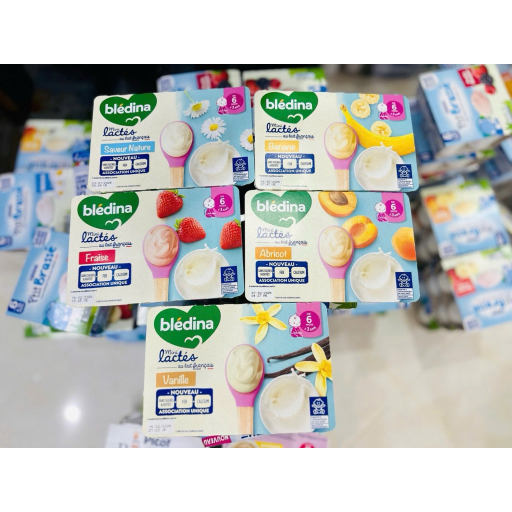 ‼️ MẪU MỚI ( lợi hơn khi mua combo ) Sữa Chua Bledina Cho Bé 6m+ Pháp