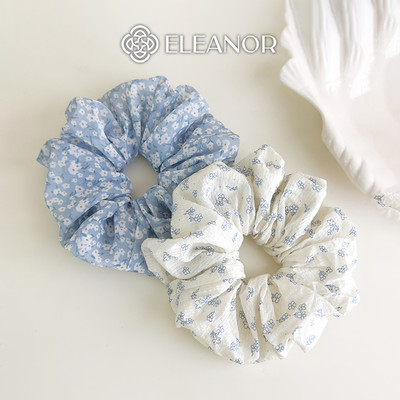 Dây buộc tóc nữ scrunchies Eleanor Accessories to phồng hình hoa phụ kiện tóc cột tóc 10348
