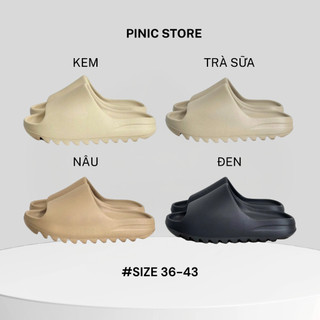  Dép Bánh Mì Nam Nữ Dép Đúc Nguyên Khối Đế Răng Cưa Cao 4cm Êm Chân - Hỗ Trợ Đổi Size PINIC STORE 
