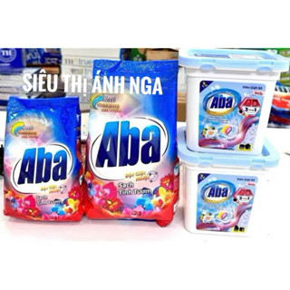  Bột Giặt Nhiệt Viên Giặt Xả Aba 380g 770g 