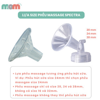 Phễu Massage Silicon Spectra Hàn Quốc Size 24mm