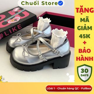 [SẴN CHUẨN QC] Giày oxford LOẠI 1 mũi tròn lolita búp be nơ xinh xắn phong cách hàn quốc xinh iu di học đi chơi cho nữ