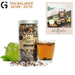 Trà gạo lứt đậu đen GUfoods - Vị mãng cầu - Dịu thơm dễ uống, Thanh nhiệt, Mát gan, Cải thiện giấc ngủ (200g/500g)