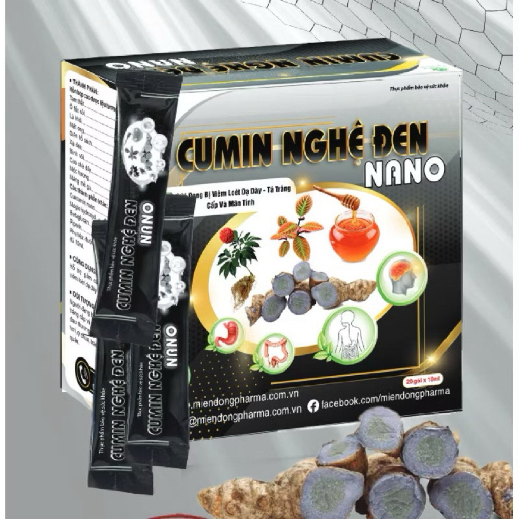 ✅Dung dịch Cumin nghệ đen nano (hộp 20 gói)