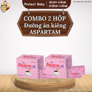 [COMBO 2 HỘP] Đường ăn kiêng ASPARTAM US (Hộp 100 gói x 1g)