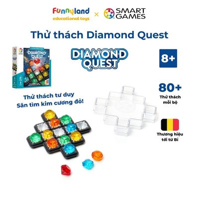 Đồ chơi trí tuệ SmartGames Thử thách Diamond Quest cho bé từ 8 tuổi với 80 thử thách