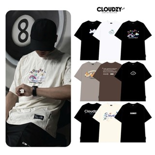 Áo phông nữ nam unisex tay lỡ thun localbrand form rộng cổ tròn oversize cotton CLOUDZY TH ÁO THUN